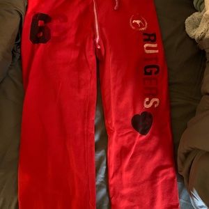 VS PINK Vintage collegiate Rutgers pants
